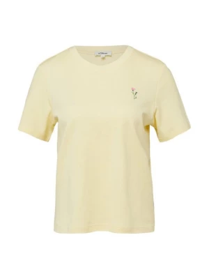 Foto van product T-shirt basic s.Oliver lichtgeel