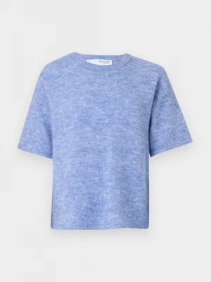 Foto van product T-shirt basic Selected lichtblauw