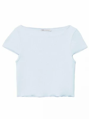 Foto van product T-shirt basic Stradivarius wit