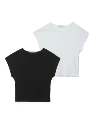 Foto van product T-shirt basic Stradivarius wit