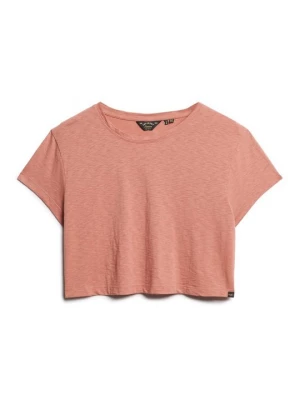 Foto van product T-shirt basic Superdry donkerroze