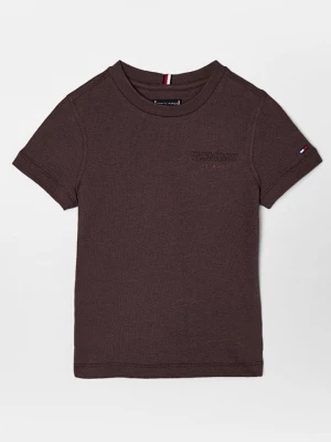 Foto van product T-shirt basic Tommy Hilfiger donkerbruin