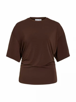 Foto van product T-shirt basic Vila donkerbruin
