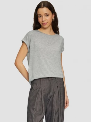 Foto van product T-shirt gemaakt van lyocell-mix QS grijs