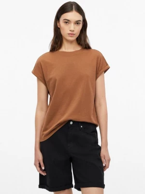 Foto van product T-shirt met afgezakte schouders en omgeslagen zoom s.Oliver bruin