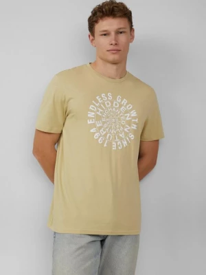 Foto van product T-shirt met print op de voorkant QS groen