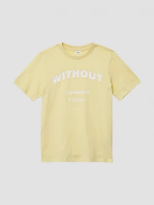 Foto van product T-shirt met print op de voorkant s.Oliver geel