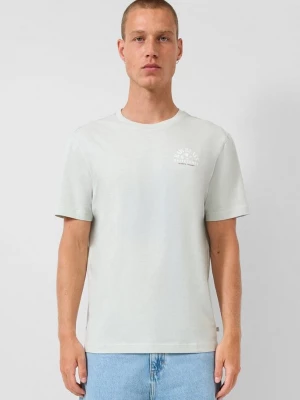 Foto van product T-shirt met print op voorzijde QS groen