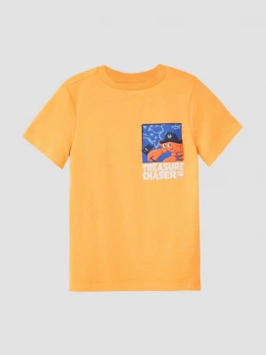 Foto van product T-shirt met print op voorzijde s.Oliver geel