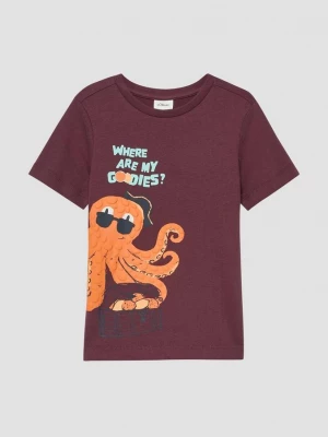 Foto van product T-shirt met schuimopdruk s.Oliver rood