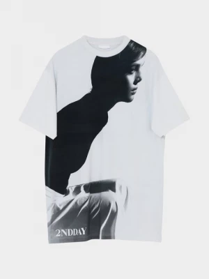 Foto van product T-shirt print 2nd Day wit