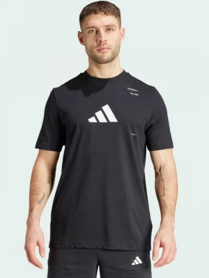 Foto van product T-shirt print Adidas zwart