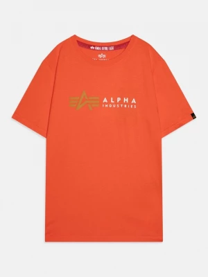 Foto van product T-shirt print Alpha Industries oranje