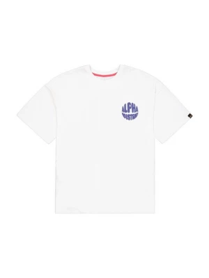 Foto van product T-shirt print Alpha Industries wit