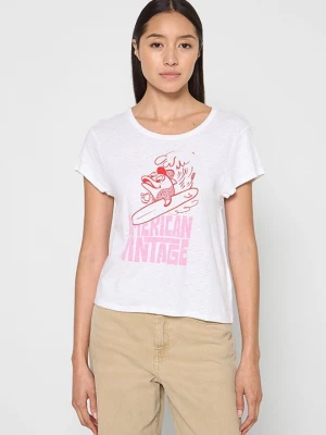 Foto van product T-shirt print American Vintage wit