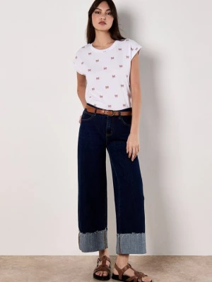 Foto van product T-shirt print Apricot crème
