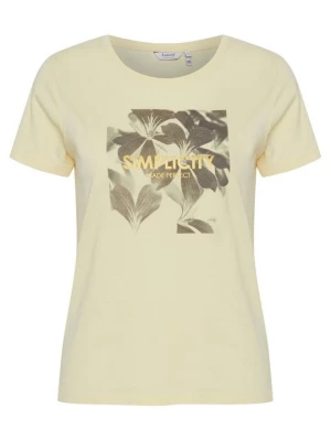 Foto van product T-shirt print B.Young geel