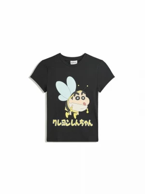 Foto van product T-shirt print Bershka zwart