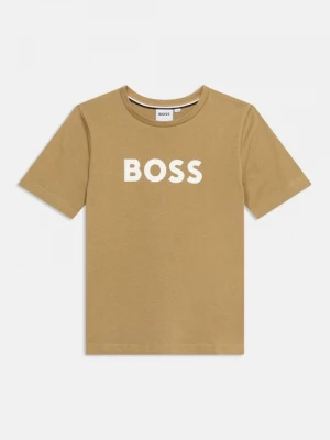 Foto van product T-shirt print Boss beżowy
