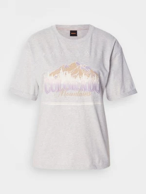 Foto van product T-shirt print Boss grijs