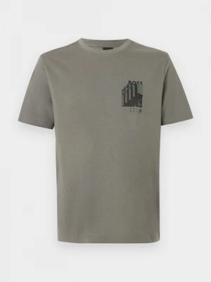 Foto van product T-shirt print Boss grijs