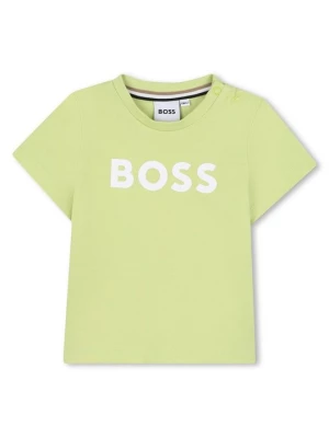 Foto van product T-shirt print Boss lichtgroen