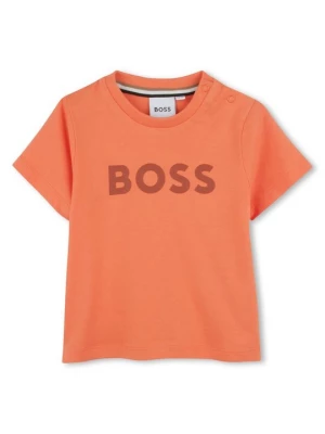 Foto van product T-shirt print Boss oranje