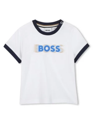 Foto van product T-shirt print Boss wit
