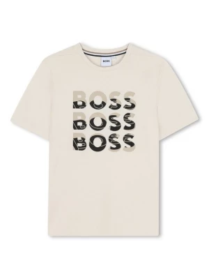 Foto van product T-shirt print Boss zandkleur