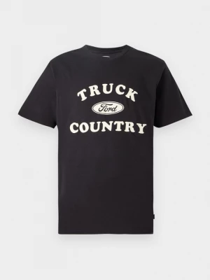 Foto van product T-shirt print Brixton zwart