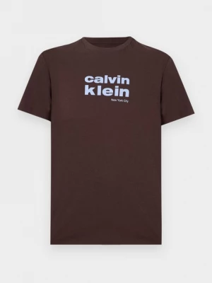 Foto van product T-shirt print Calvin Klein donkerbruin