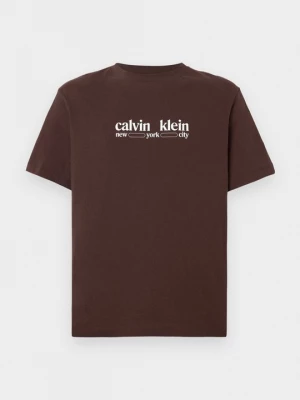 Foto van product T-shirt print Calvin Klein Jeans donkerbruin