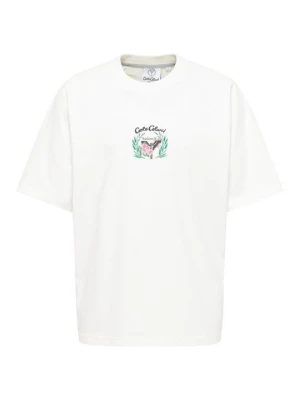 Foto van product T-shirt print Carlo Colucci crème