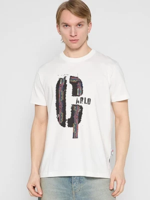 Foto van product T-shirt print Carlo Colucci crème
