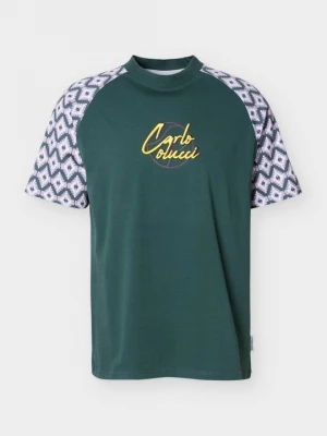 Foto van product T-shirt print Carlo Colucci donkergroen