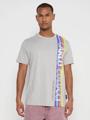 Foto van product T-shirt print Carlo Colucci grijs