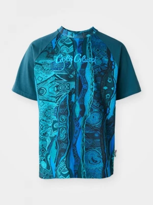 Foto van product T-shirt print Carlo Colucci petrol