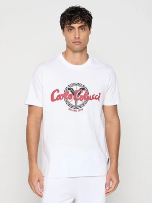 Foto van product T-shirt print Carlo Colucci wit