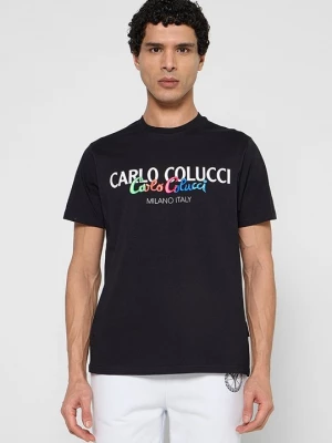 Foto van product T-shirt print Carlo Colucci zwart