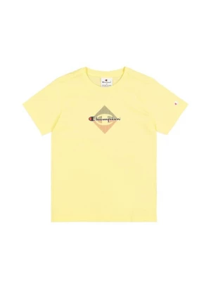 Foto van product T-shirt print Champion lichtgeel