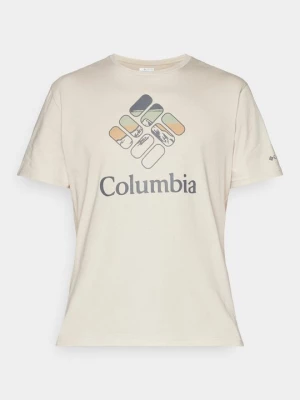 Foto van product T-shirt print Columbia cognac