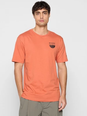 Foto van product T-shirt print Columbia oranje