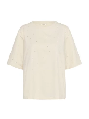 Foto van product T-shirt print Cream crème