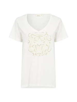 Foto van product T-shirt print Cream wit
