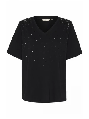 Foto van product T-shirt print Cream zwart