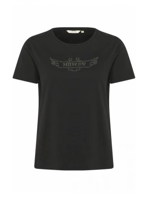 Foto van product T-shirt print Cream zwart