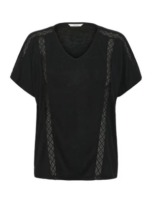 Foto van product T-shirt print Cream zwart