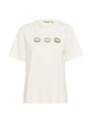 Foto van product T-shirt print Culture crème
