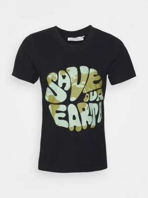 Foto van product T-shirt print Dedicated zwart