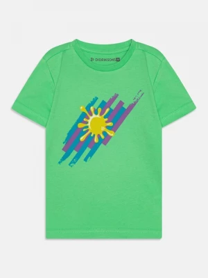 Foto van product T-shirt print Didriksons neongroen